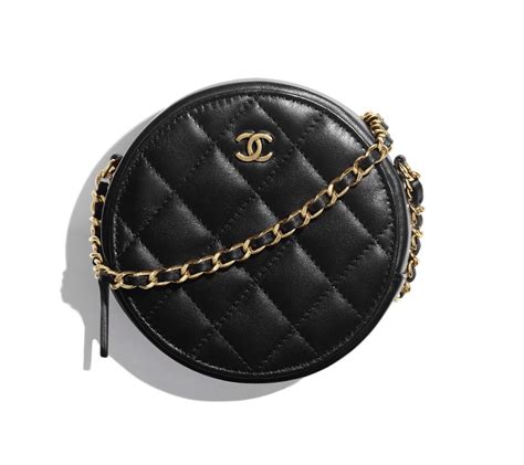 chanel round bag clutch|Chanel vintage clutch.